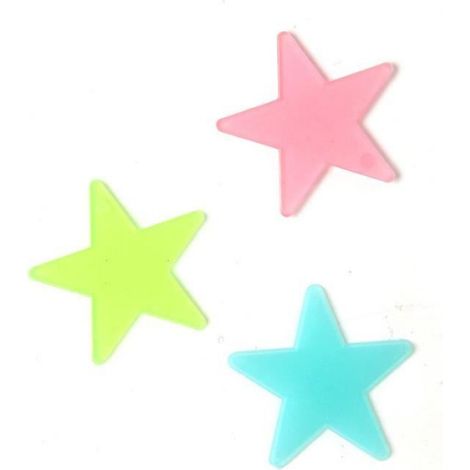 100pcs couleur étoiles autocollants muraux lumineux autocollants muraux chambre de bébé fenêtre plafond stickers muraux-BEMSM (1/4)