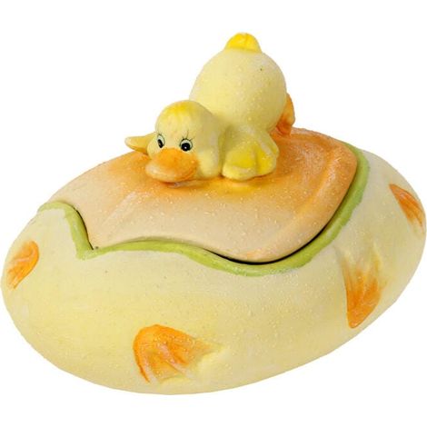 Scatola in ceramica con anatra 15 cm (1/2)