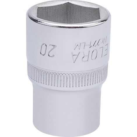 Draper 20mm Hexagon Socket for 1/2" Drive – Metric Hexagon Sockets, Model 15309 (1/5)