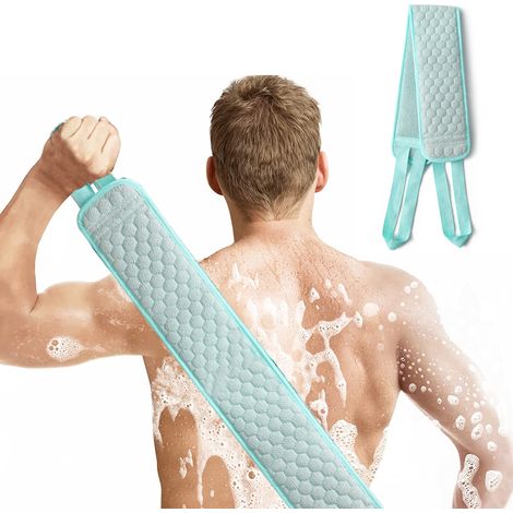 Gant De Bain Pour Le Dos - Serviette À Récurer Double Face En Coton Épais - Pour Exfoliation Corps Entier - 1 Pièce (1/5)