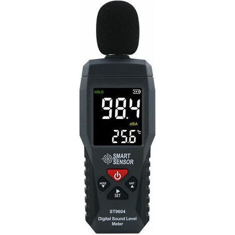 Enregistreur de Niveau Sonore Testeur du Bruit Sonomètre Audionumérique Sonomètre 30-130dB Luxmètre (1/5)