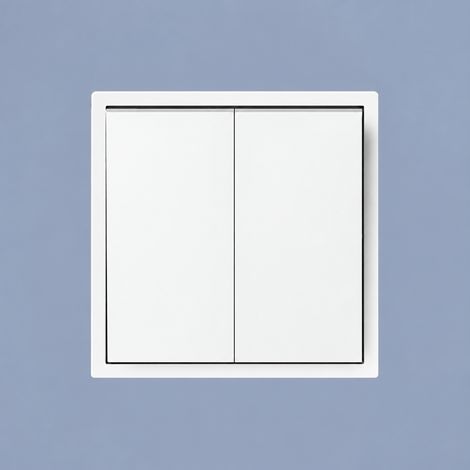 Interrupteur mural double va-et-vient type 80 standard européen en PC blanc 5 8 × 8 × 4 cm 130 g – Livraison gratuite