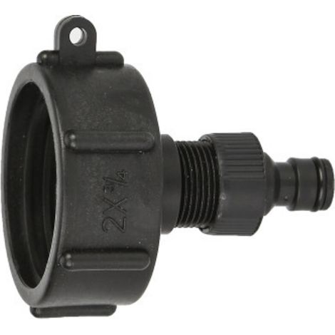 Adaptateur fileté IBC S60 Adaptateur d'interface standard Convient aux cuves IBC de 2 pouces x 3/4 pouce 1 unité (1/3)