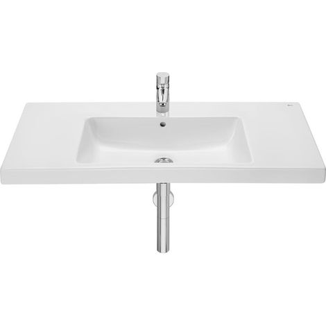 LAVABO DE PORCELANA MURAL O DE SOBREMUEBLE THE GAP 1000X446X175MM BLANCO (1/2)