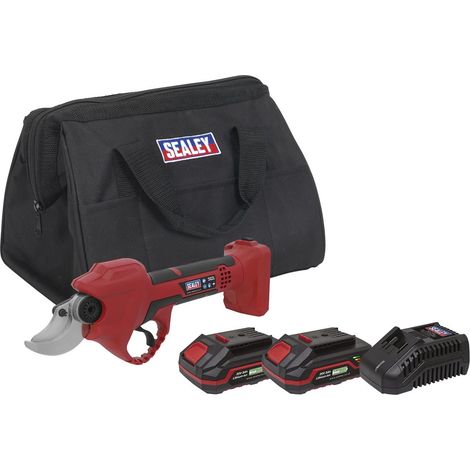 Sealey SV20 Series Brushless Cordless Pruning Shears Kit 20V 2Ah - 2 Batteries CP20VPSKIT (1/2)