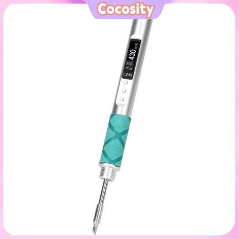 Cocosity stylo à souder électrique Mini fer à souder électrique intelligent Station de soudage portable bricolage chalumeau Argent (1/5)