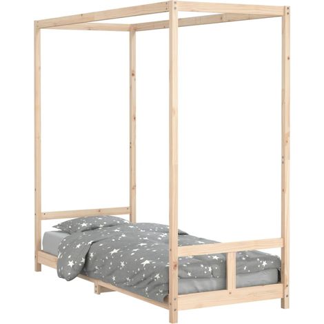 Lit Simple，Lit enfant，Cadre de lit pour enfants 80x200 cm bois de pin massif CFW2315966 (1/5)