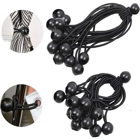 50pcs Tendeur Elastique KAKOO pour Pavillon Bâche Camping Tente Rideaux Harnais d’Extension (1/4)