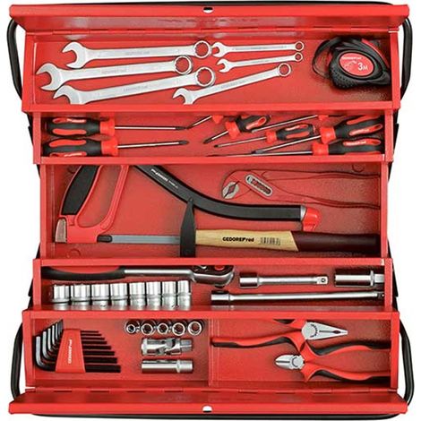 Gedore red R21600072 Werkzeugsatz BASIS im Kasten 72tlg (1/4)