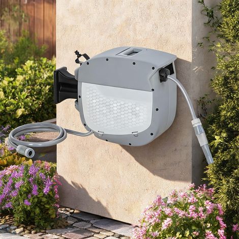 Enrouleur mural avec tuyau 20 m pivotant 180° 52 x 22 x 35 cm (1/5)