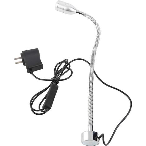 Lampe de travail LED en aluminium avec base magnétique et flexible, idéale pour CNC, fraisage, couture, beauté, ongles, étude et éclairage professionnel. (1/5)