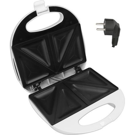 Grille-pain électrique 750W pour sandwichs et paninis, presse à croque-monsieur avec plaques antiadhésives, nettoyage facile, petit-déjeuner rapide, 220V UE, modèle 6903S. (1/5)