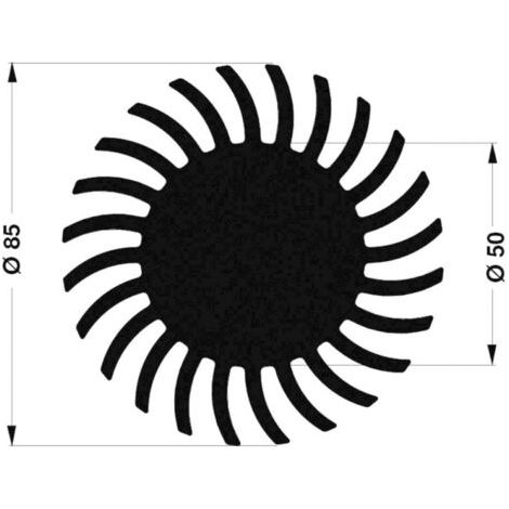 Dissipateur pour LED Fischer Elektronik SK 572 20 ME 10103906 2.47 K/W (Ø x H) 85 mm x 20 mm 1 pc(s) (1/5)