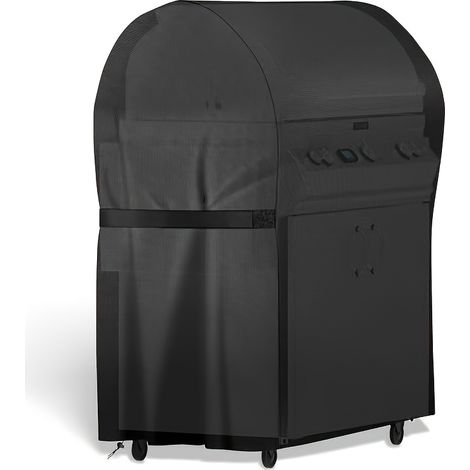 Housse de barbecue avec cordon de serrage – Housse de protection extérieure en polyester Oxford 210D (1/4)