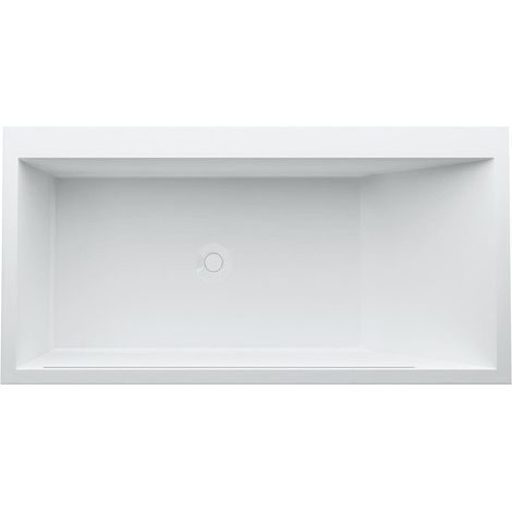 Baignoire KARTELL 1700 x 860 mm avec éclairage LED dans le trop-plein blanc LAUFEN