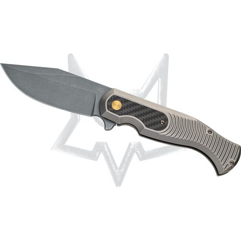 Fox East Wood Tiger falten. Messer, CPM-S90VN-Säureklinge, Carbonfaser-HDL-Design von Gudy Van Poppel (1/2)