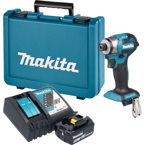 Visseuse à chocs sans fil Makita DTD 173 RG1E 18 V 180 Nm 1/4" sans balais + 1 batterie 6,0 Ah + chargeur + mallette (1/5)
