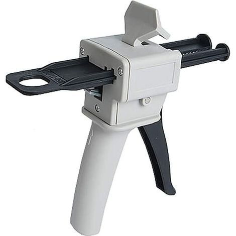 50-ml-Epoxidharz-Dosierpistole, AB-Epoxidharz-Klebepistole mit Applikatorgriff zum Mischen von Klebstoff, Mischungsverhältnisse 1:1 und 2:1 (Pistole) (1/5)