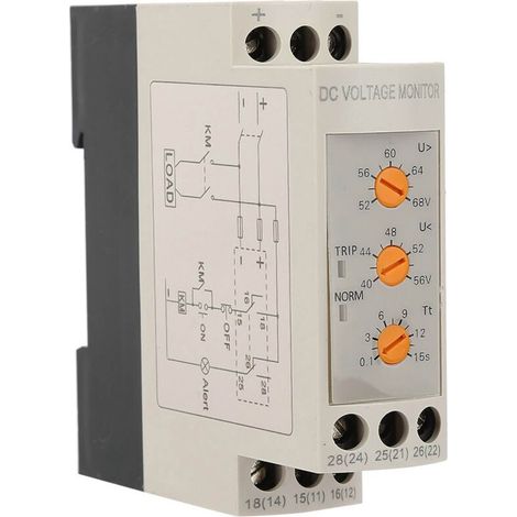 Relais de protection contre les surtensions et les sous-tensions DVRD (48 V CC)-Crezuo