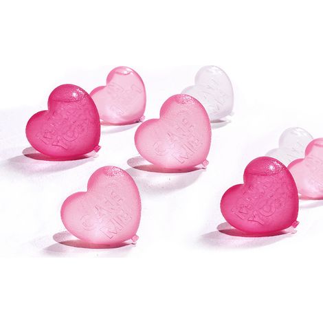 Cubes À Glace Réutilisables - Forme Cœur - En Plastique Sans BPA - Pour Boissons Froides Sans Dilution - Lot De 12 (1/5)