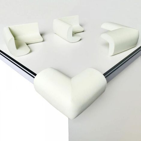 8 Pack Baby Soft Foam Desk Corner Protectors, Shockproof Right Angle Corner Protectors with Strong Adhesive (1/4)
