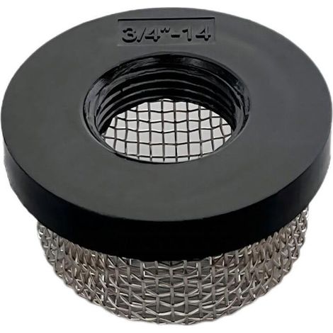 KZQ Set di 2 filtri di aerazione in acciaio inox 14 filettatura interna, filtro in linea industriale per pompa acquario (1/4)