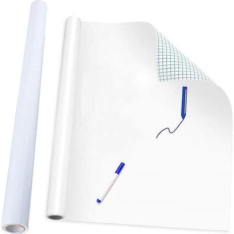 Tableau blanc autocollant / Tableau blanc - 200 x 45 cm (1/5)