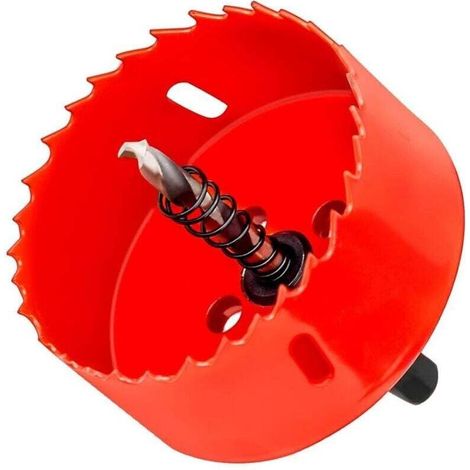 Scie Cloche 75mm Placo Universelle M42 Bi-Métal Fraise Cloche Bimétal pour Le Métal Mince, Les Panneaux de PVC, Gypse, Bois (1/4)