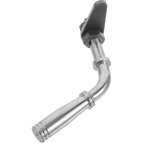 Poignée de Porte de Cheminée Style Rétro Élégant Dimensions 11x7x1,6cm en Acier Inoxydable Argenté, Solide et Facile D'entretien Adaptée pour Porte de Cheminée et Salon (1/5)