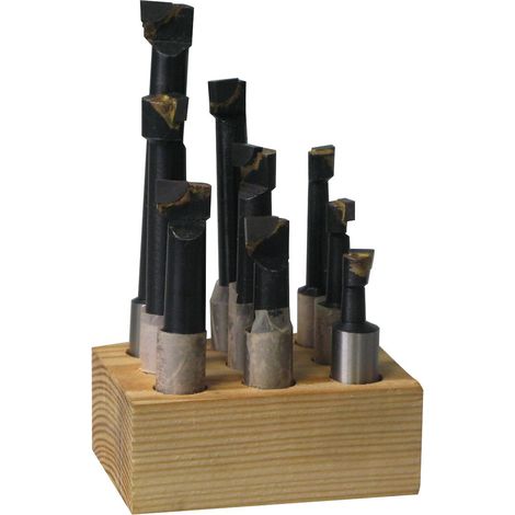 Jeu d'outils avec plaquettes brazées - têtes d'alésage MW-Tech KBS1218