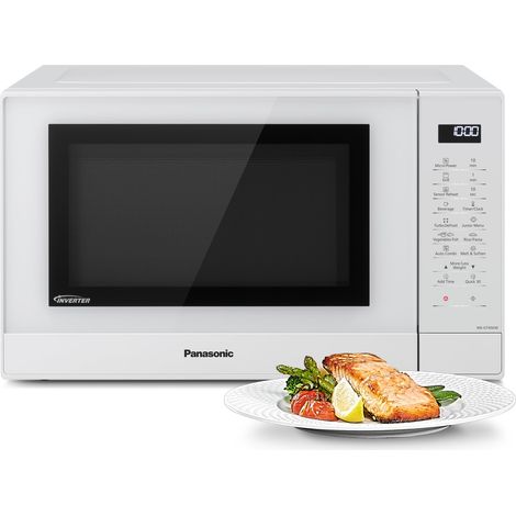 Four Micro-Ondes Gril et Plateau Tournant en Verre, 31L, 1000W, Technologie Inverter, 24 Programmes Auto, Décongélation, 7 Niveaux de Puissance, Minuterie, Affichage LED, Blanc (1/5)