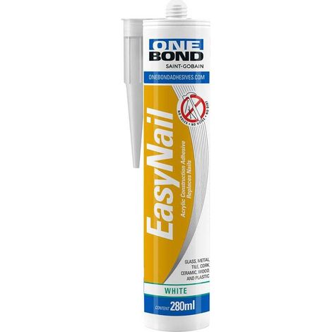 SILICONE ACRILICO CARTONGESSO E DECORAZIONI 'EASY NAIL' bianco ml 280