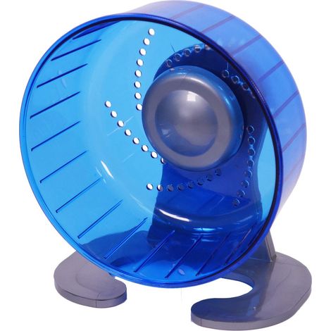 Rosewood Pico - Ruota per criceti con Supporto, Colore: Blu (1/5)