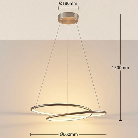 [NEUWERTIG] B-Ware Lampenwelt LED Hängeleuchte Mirasu Deckenlampe Pendelleuchte Deckenlampe LED (1/2)