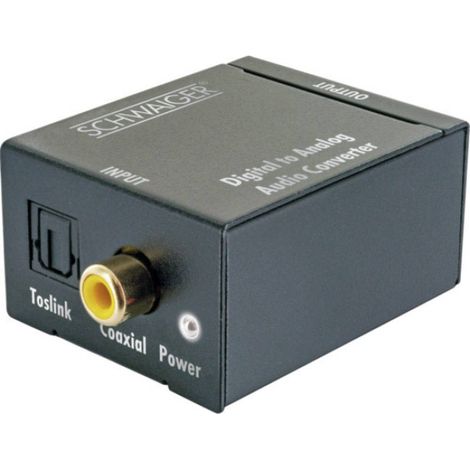 Schwaiger AV Convertitore ADW200513 [Coassiale, Toslink - RCA] (1/5)