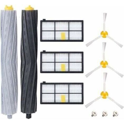 Pièces accessoires pour iRobot Roomba 800 805 860 861 865 866 870 871 876 880 885 886 890 895 896 900 960 966 980, Remplaçant Filtres et Brosses Kit pour Aspirateur Robot - 11in1 (1/4)