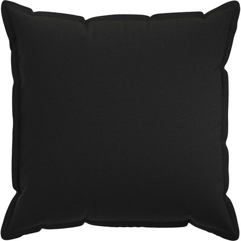 vidaXL Funda de almohada 2 pcs HOUTEN Negro 80 x 80 cm Lino Sintético (1/2)