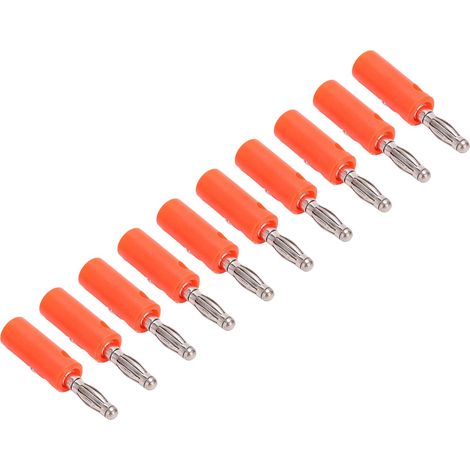 10pcs 22.090 4mm Fiche Banane Plaqué Or Lanterne Fiche Banane Connecteur pour Équipement Électroniq (1/5)
