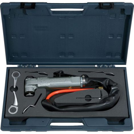 KS Tools 140.2219 Coltello Oscillante Pneumatico con Accessori, 6 Pezzi (1/2)