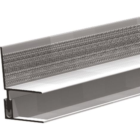 Kovalex Wandabschluss Aluminium 250 x 4 x 4 cm silber inkl. Befestigung Wandabschlussleiste (1/2)