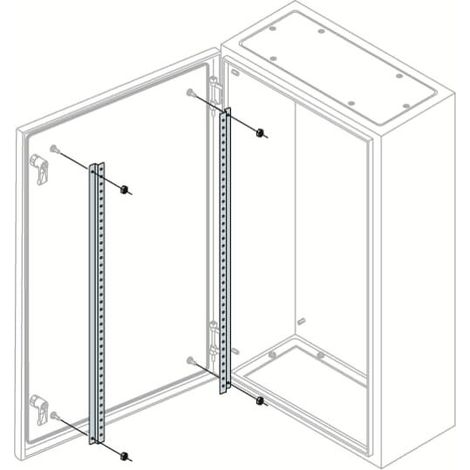 2 Profilés pour Porte Coffret Sr H 800 TS8009 ABB 675298