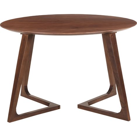 Table design ronde en bois massif L115 cm BANDOL