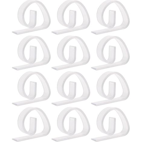 Lot de 12 pinces transparentes pour nappe de table (1/5)