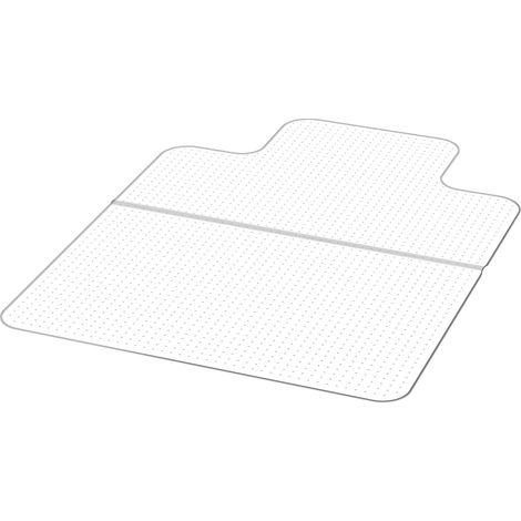 Protège-sol pour chaise de bureau avec rebord, 915 x 1225 mm, tapis de protection en plastique pour moquette rase, antidérapant, facile à nettoyer, glisse fluide sous bureau à domicile (1/5)