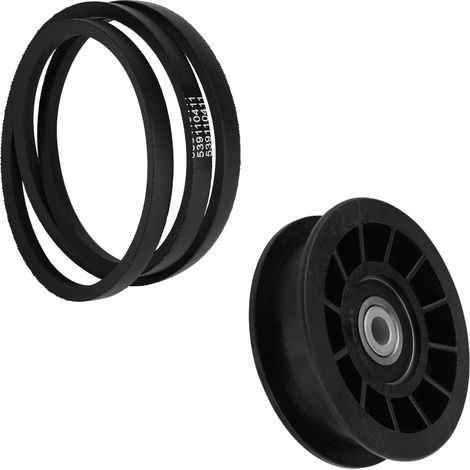 Poulie Renvoi 539110311 et Ceinture 539110411 pour Husqvarna, Kit Poulie Renvoi et Ceinture Compatible avec Husqvarna Z254F Z200 Z4824 925ZX RZ4623 CZ3815 Tondeuses Gazon 12400 14259 (1/5)