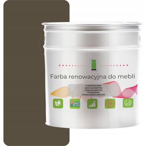 Peinture pour meubles de cuisine RAL 7013 gris mat 2,5 L pour façades en bois 2 en 1 (1/5)