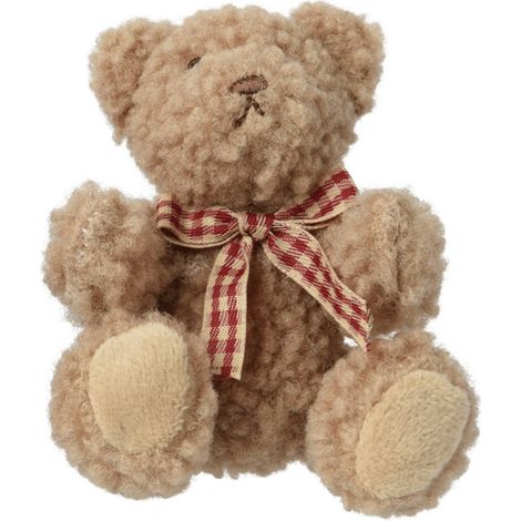 Teddybär-Plüschtier Maskottchen 10 cm braun-karamell (1/3)