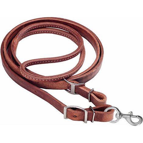 Redini Pool's da barrel in cuoio con moschettone: Taglia unica, marrone Oliato (1/2)