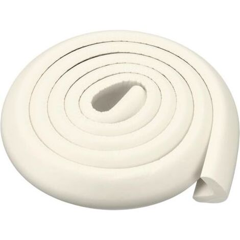 Protecteurs de bord de protections d'angle, pare-chocs de sécurité en mousse en forme de L pour protection de bord de Table d'angle de meubles, blanc (1/3)