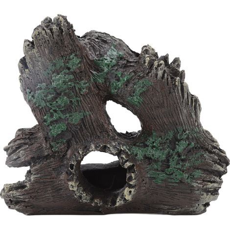 Aquarium Arbre Camion Décoration Résine Haute Simulation Fadeless Fish Tank Arbre Camion Ornement avec Trous GM1358 (1/5)